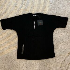 Palm Angels Vertical Classic Logo Black T-Shirt Mens Size Large
